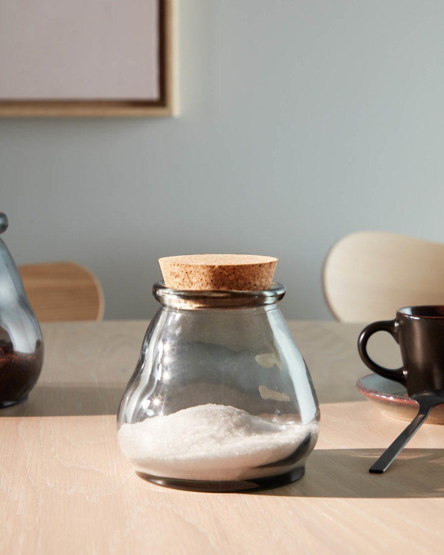 Bote Rohan pequeño de vidrio azul 100% reciclado