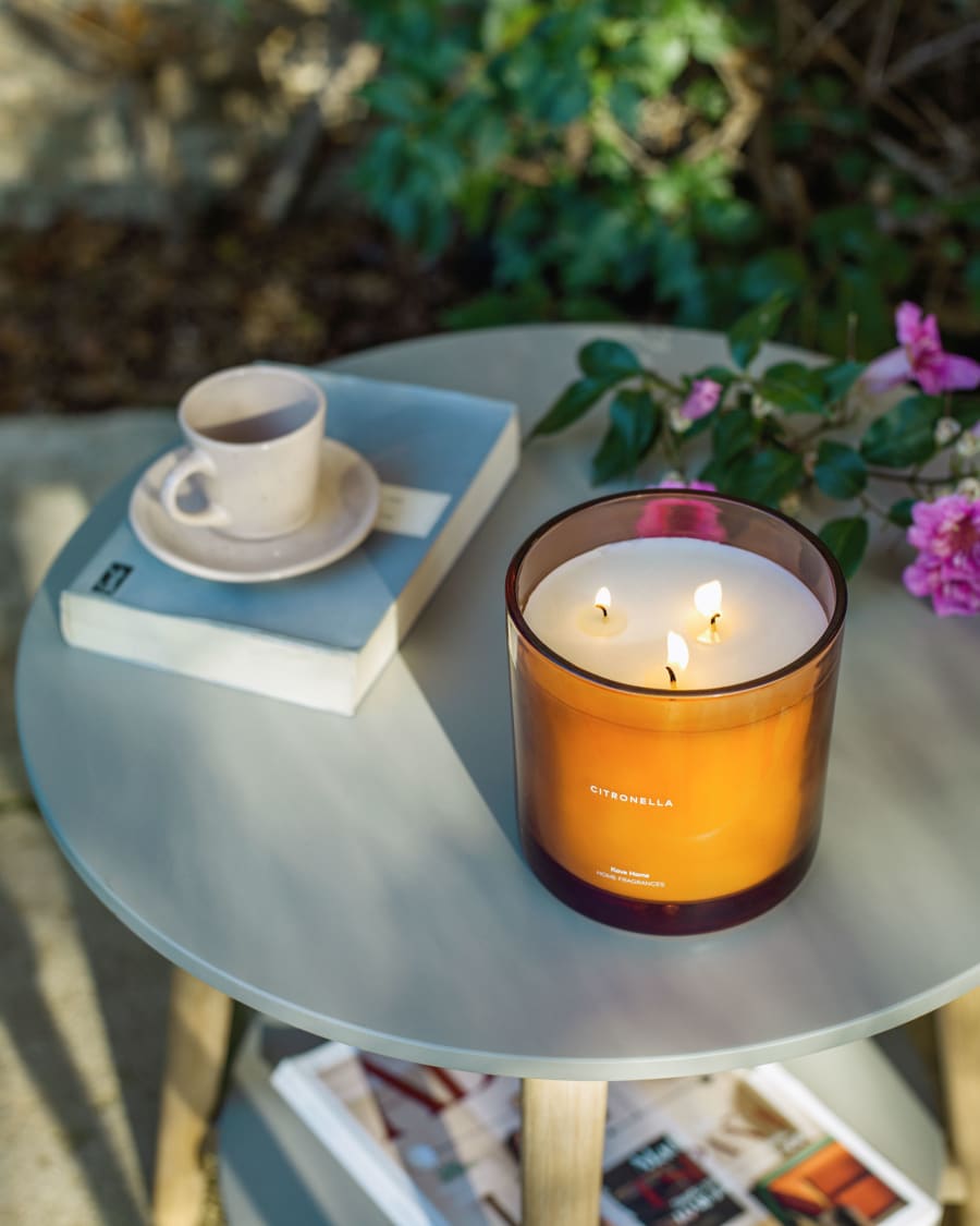 Citronella scented candle in orange 750 g