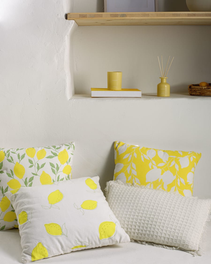 Shallowin 100% cotton cushion cover in white 30 x 50 cm