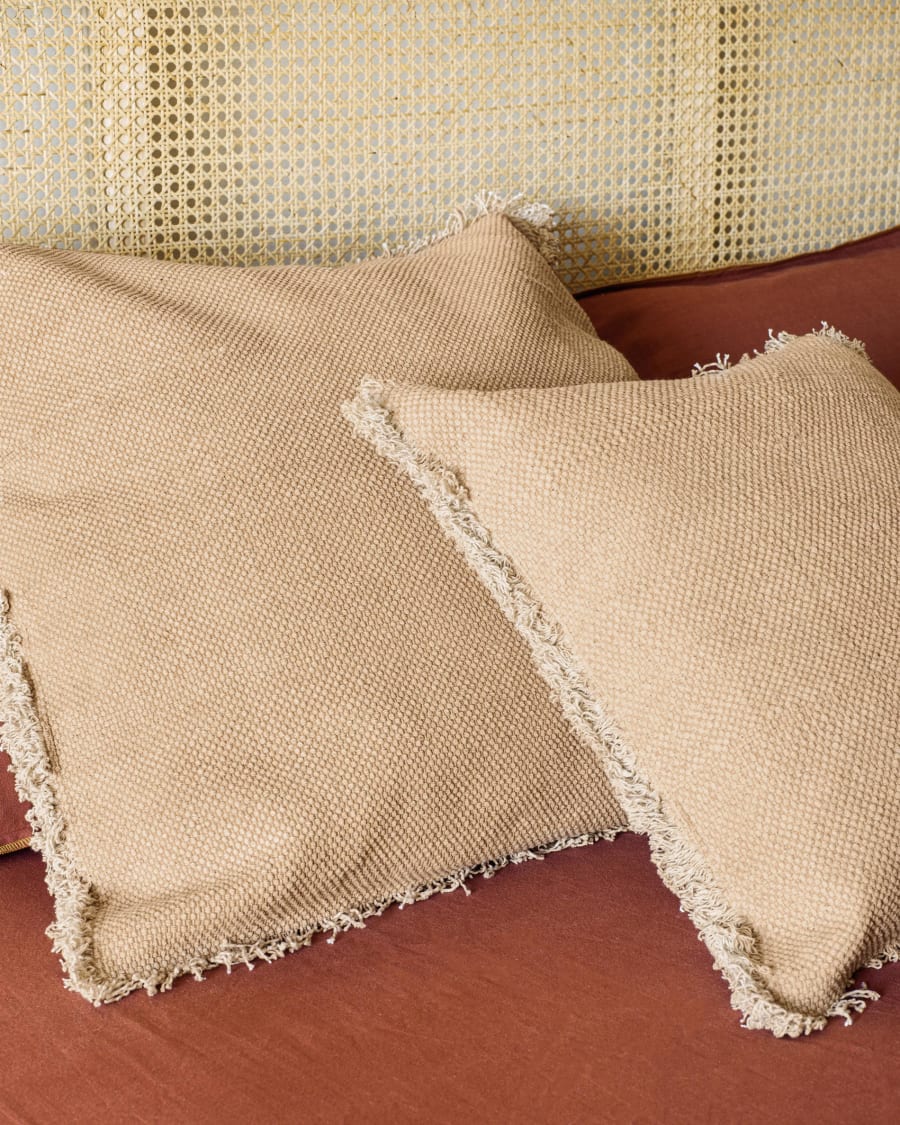 Camily salmon cushion cover 60 x 60 cm