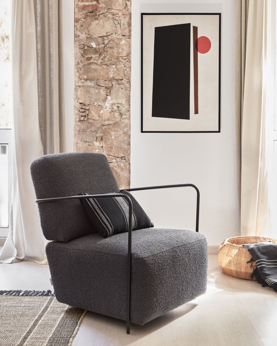 Fodera cuscino Adalgisa in cotone a righe bianche e nere 30 x 50 cm