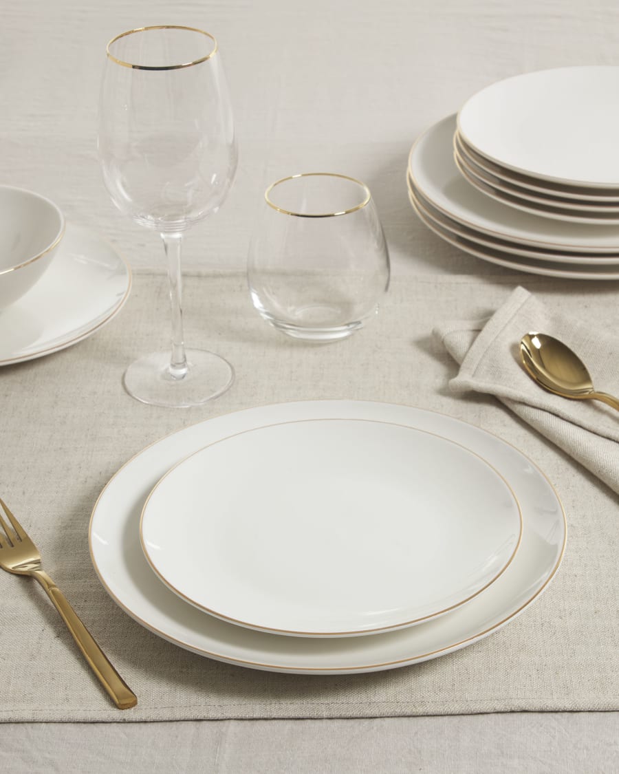 White porcelain dessert plates outlet