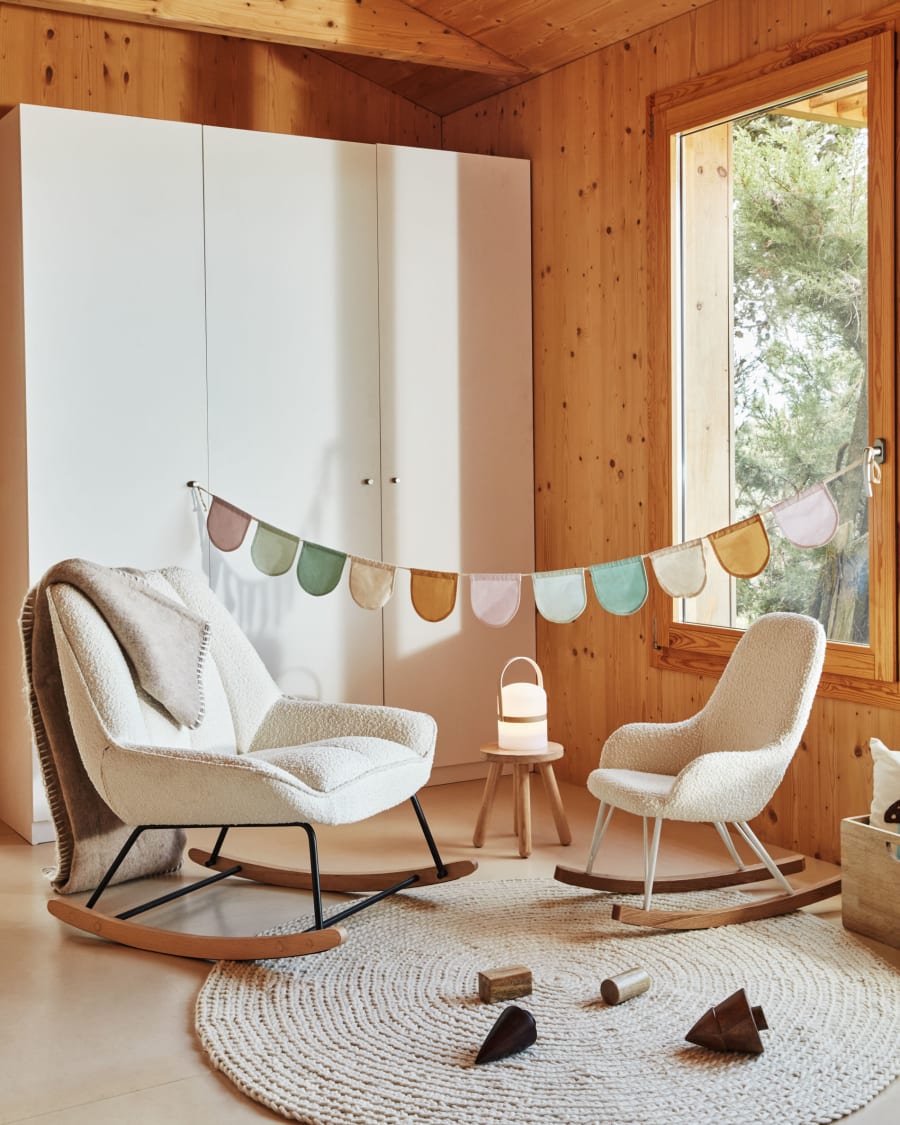 Small white rocking chair sale