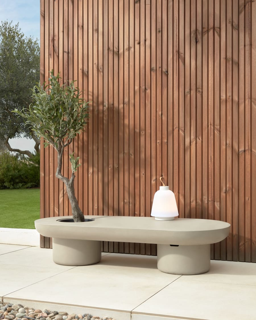 Cement outdoor hot sale coffee table