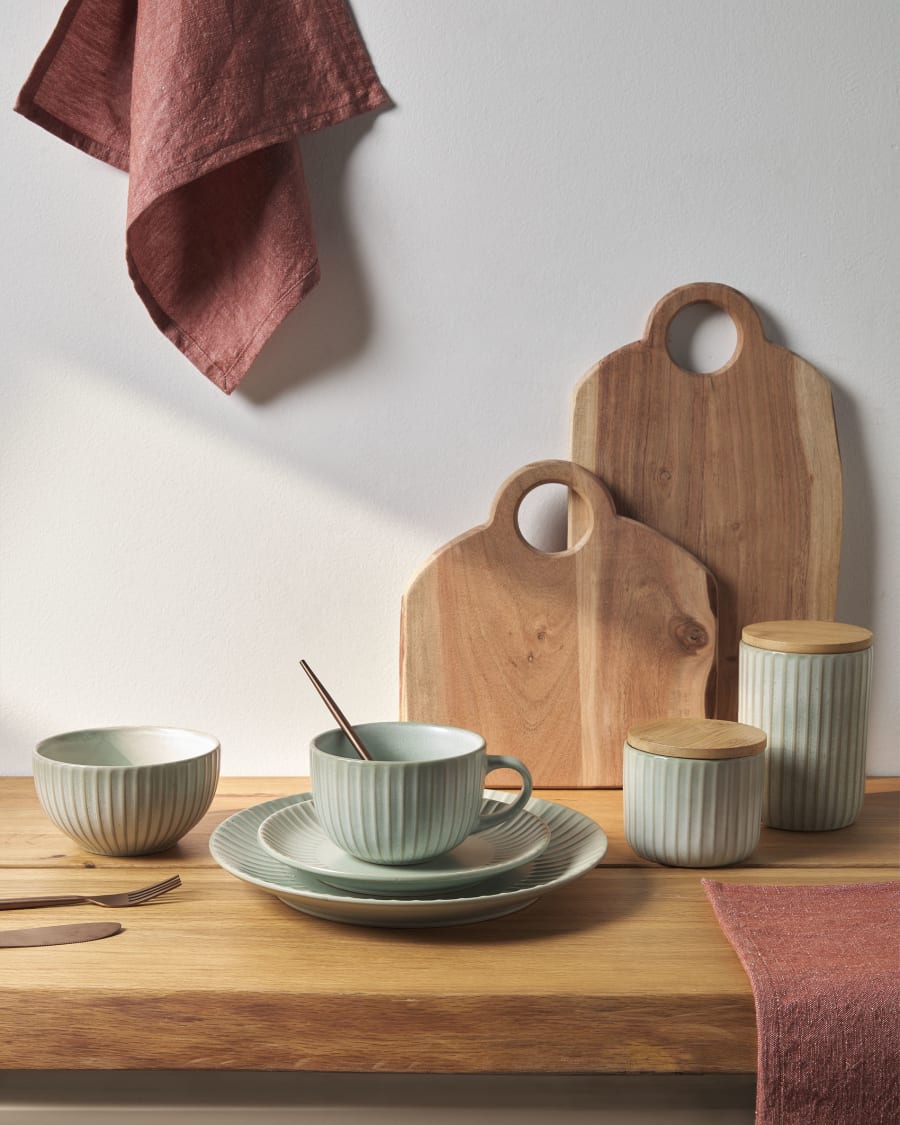 Itziar ceramic bowl in green