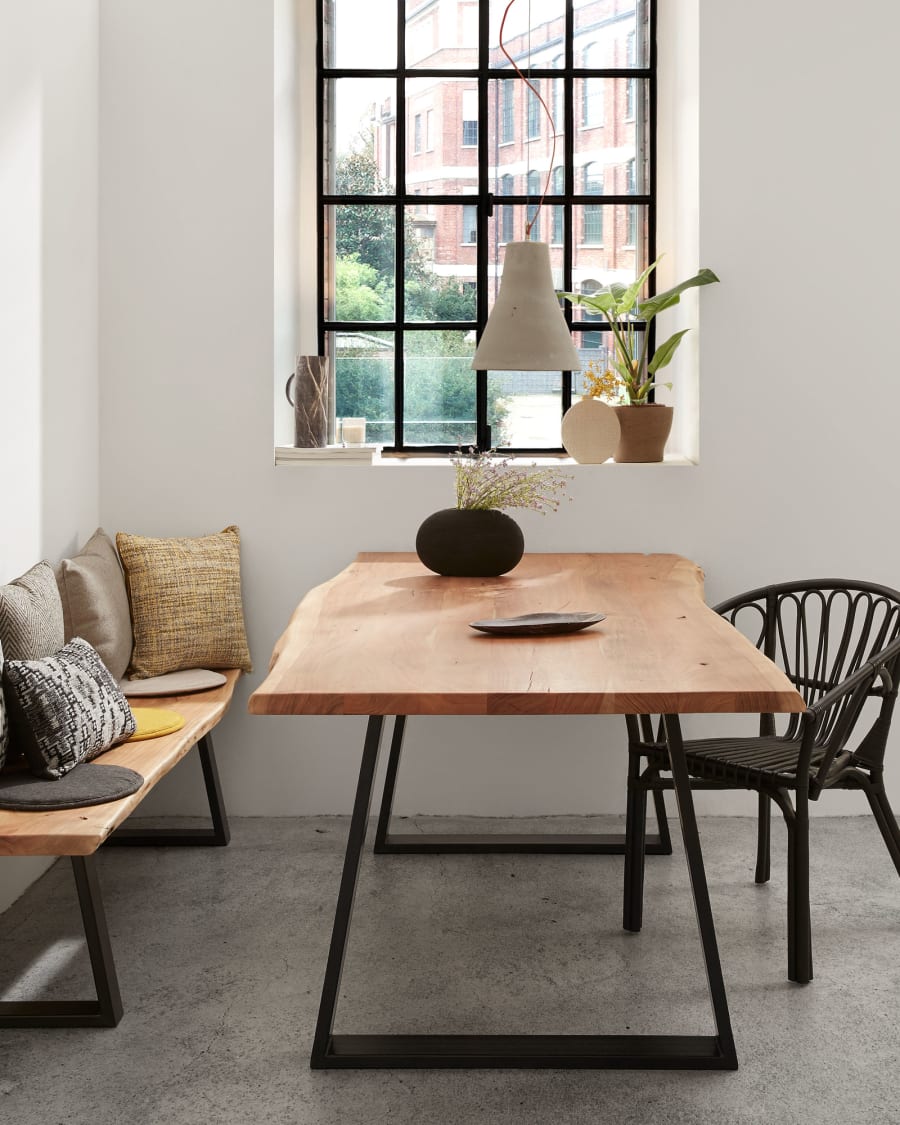 Silke cushion mustard