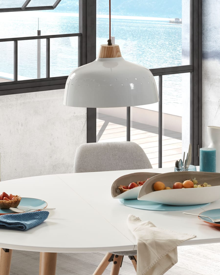 Lampada a sospensione Bits bianco