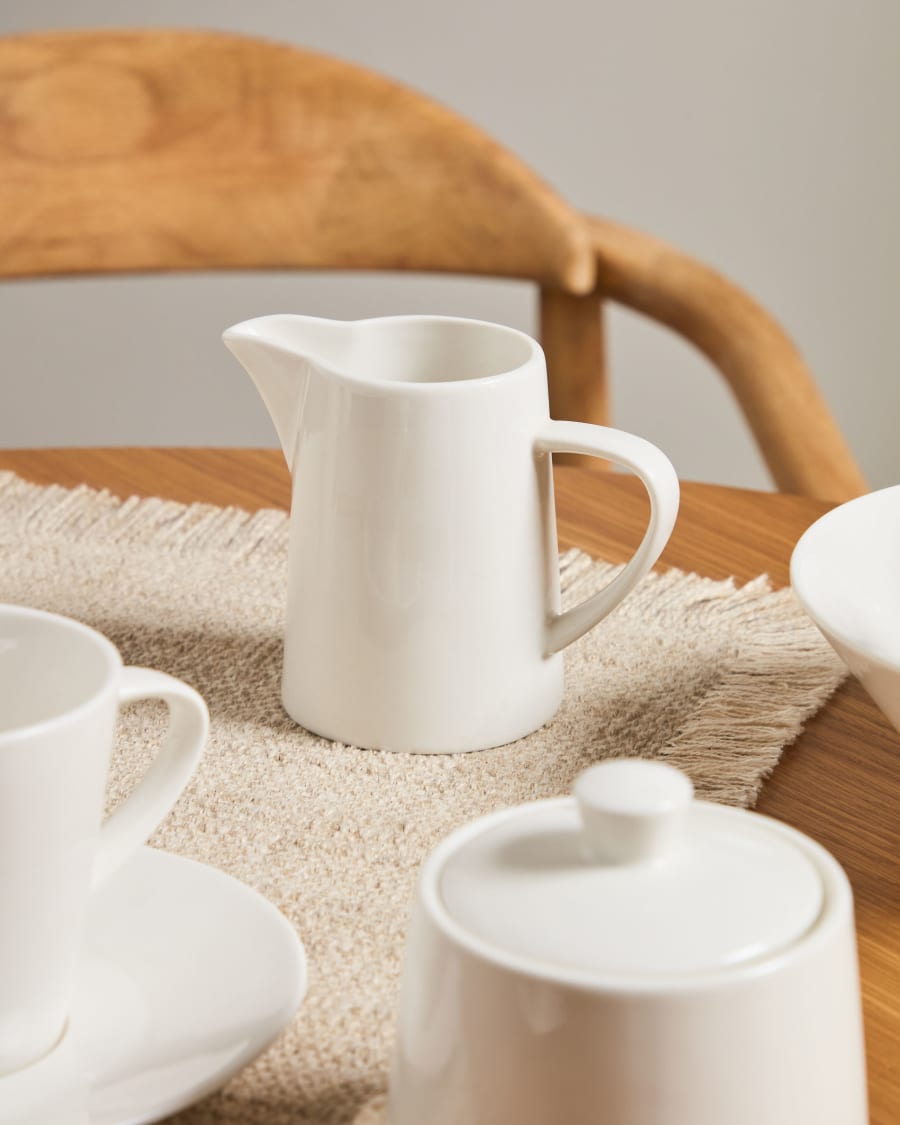 Γαλατιέρα σε πορσελάνη Pierina, λευκό