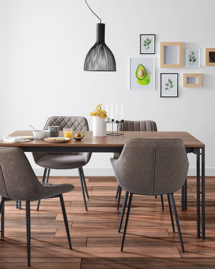 Amira chair in light grey