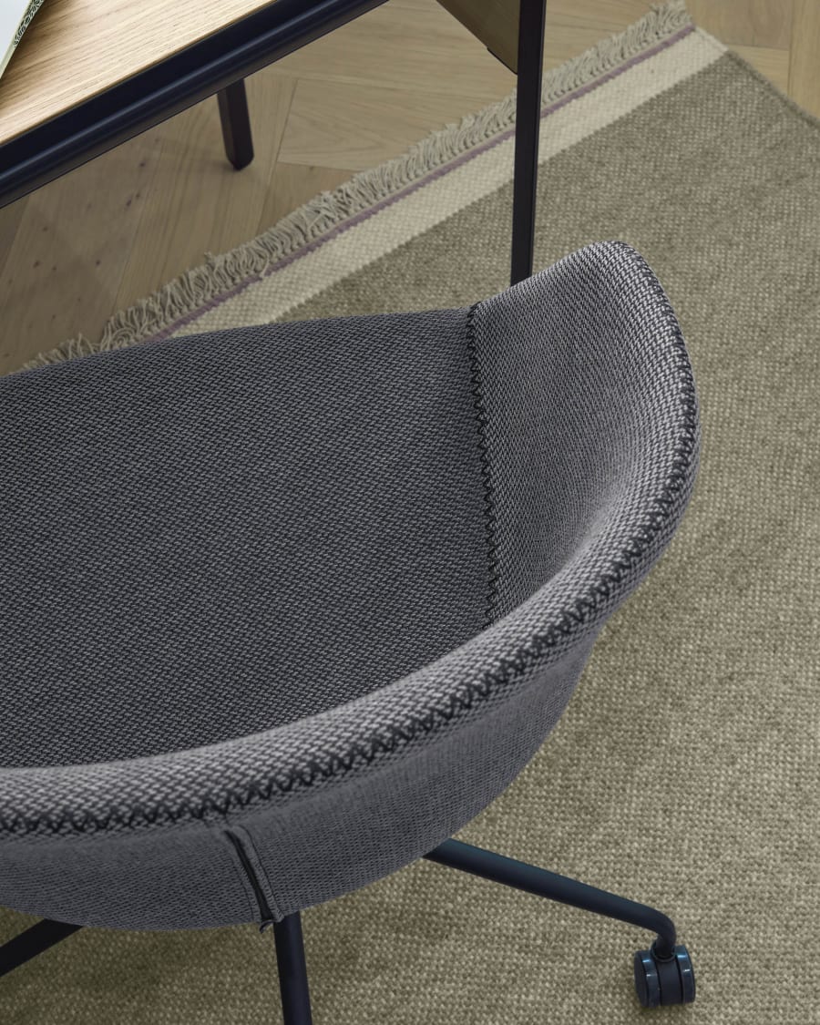 Yvette dark grey office chair