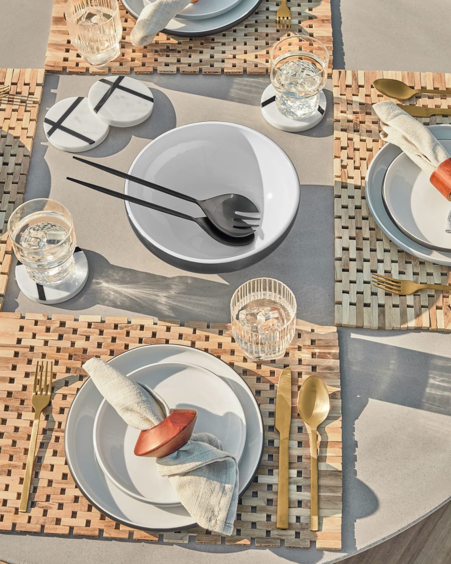 Lite 16-piece golden cutlery set gold