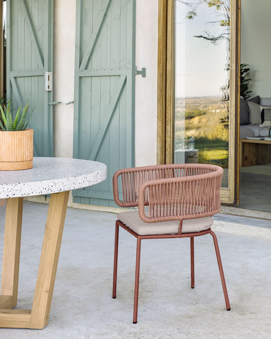 Terracotta store dining chairs