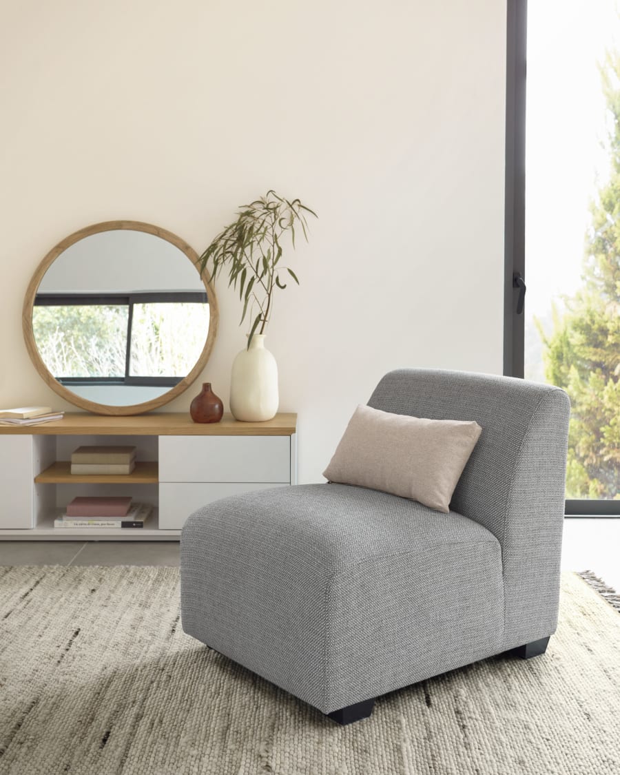 Legara sofa module in light grey, 62 cm