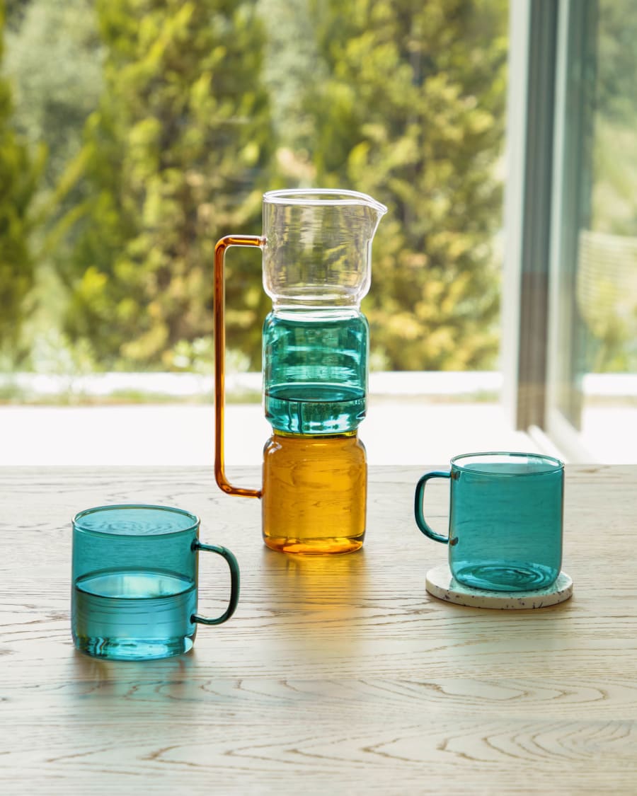 Multi-coloured Fiorina jug