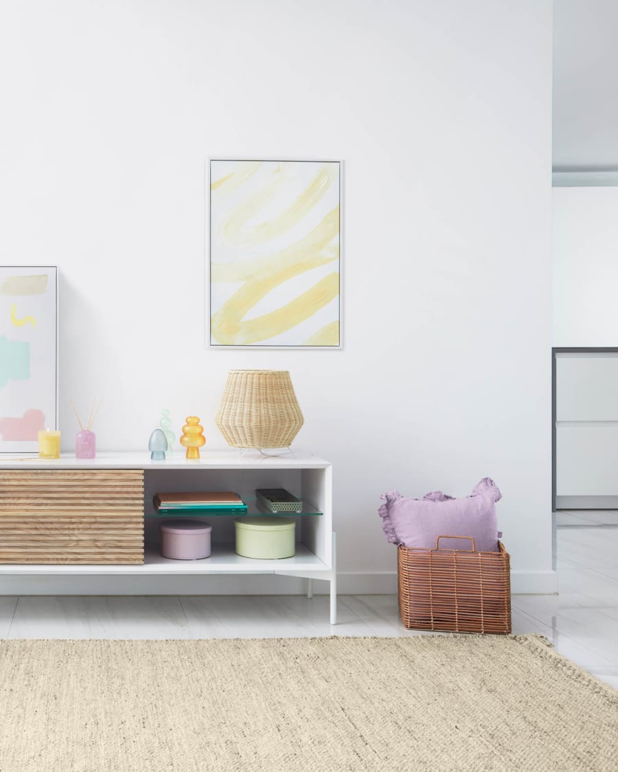 Πίνακας Lien, λευκό και άσπρο, 50 x 70 εκ