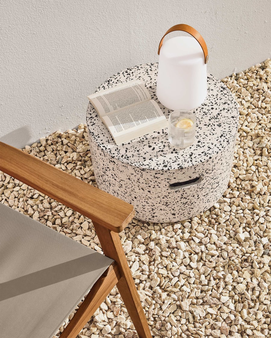 Terrazzo side deals table outdoor