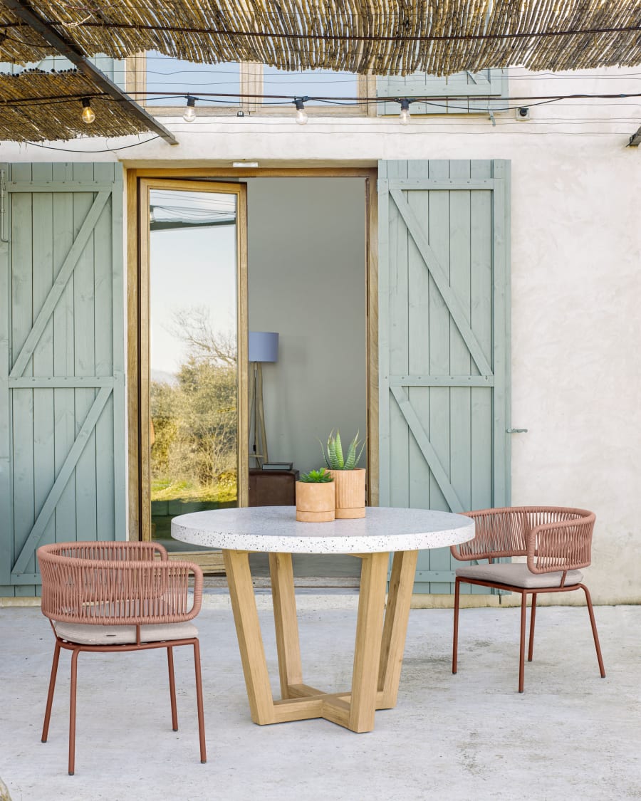 Terrazzo outdoor dining shop table
