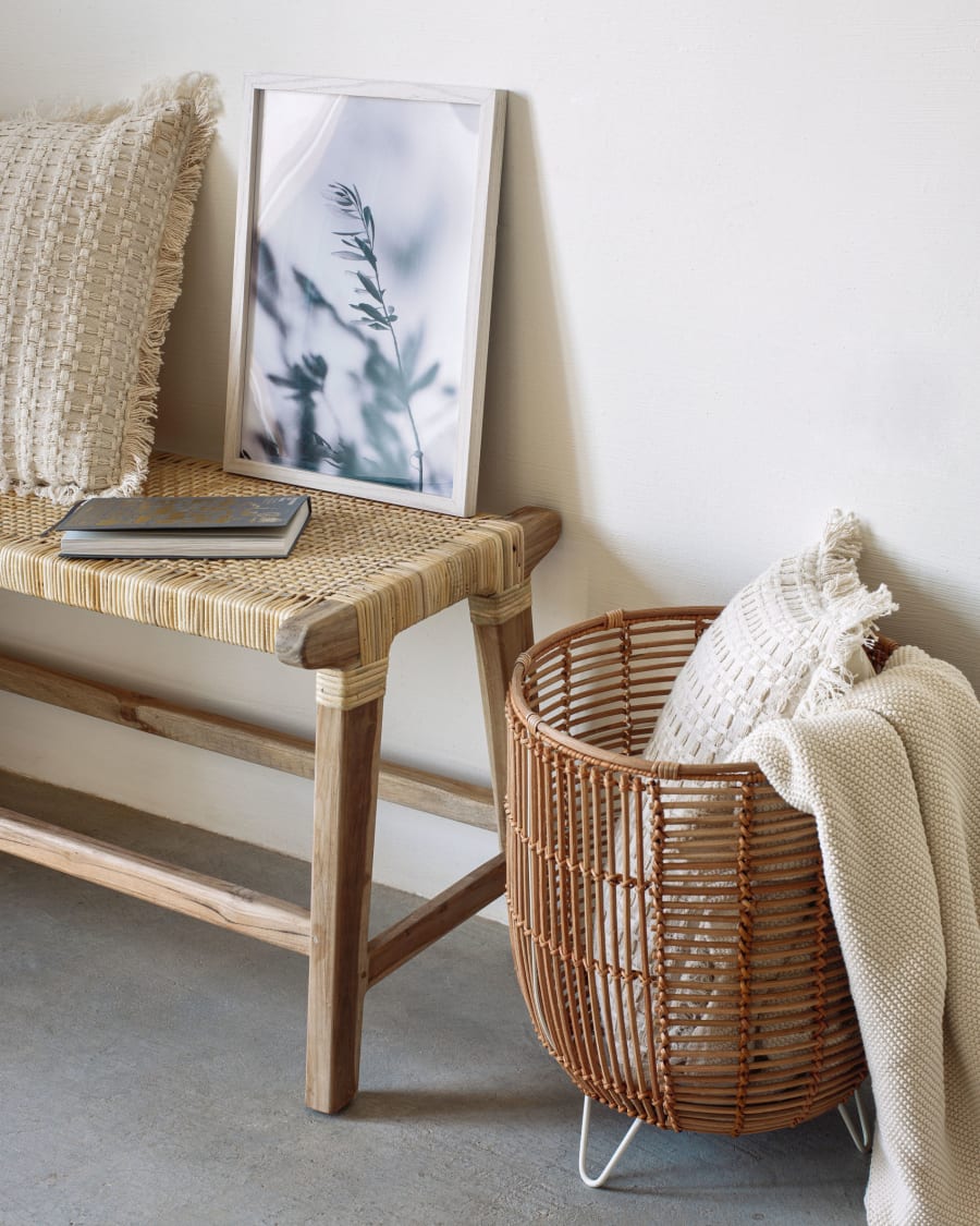 Cecira planter made from natural fibres, 35 cm
