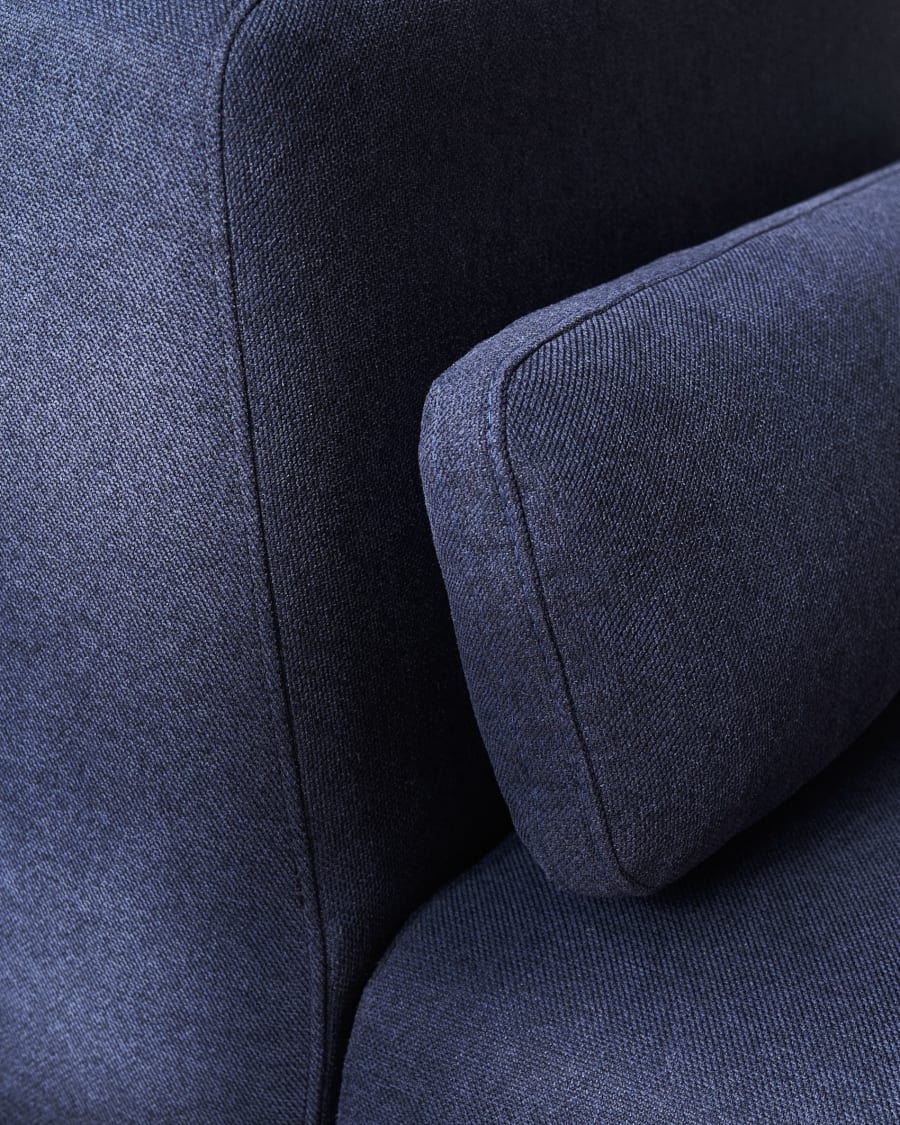 Neom cushion in blue, 24 x 72 cm