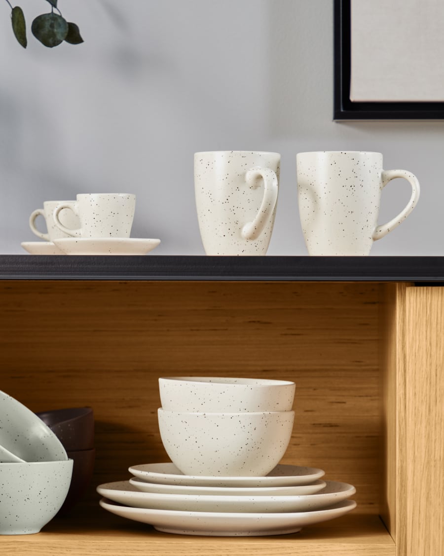 Aratani ceramic dessert plate white