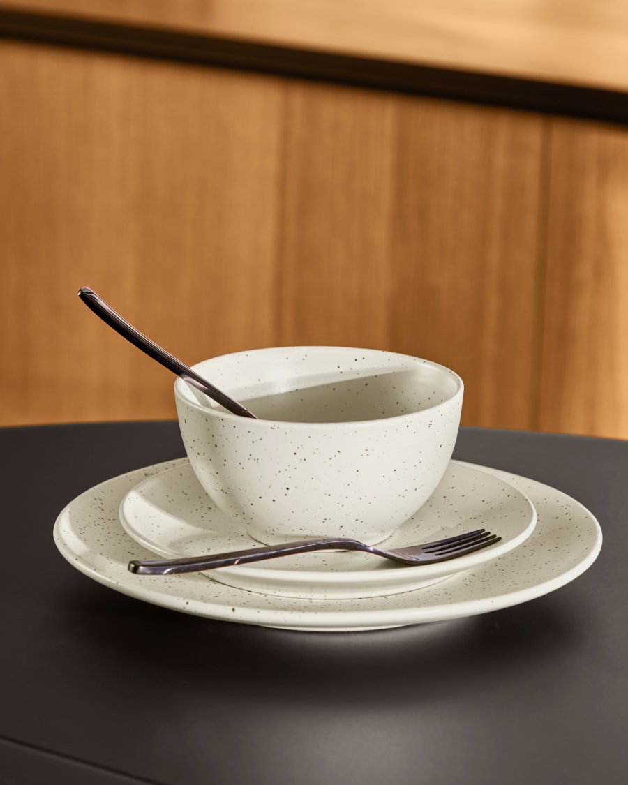 Aratani ceramic dessert plate white