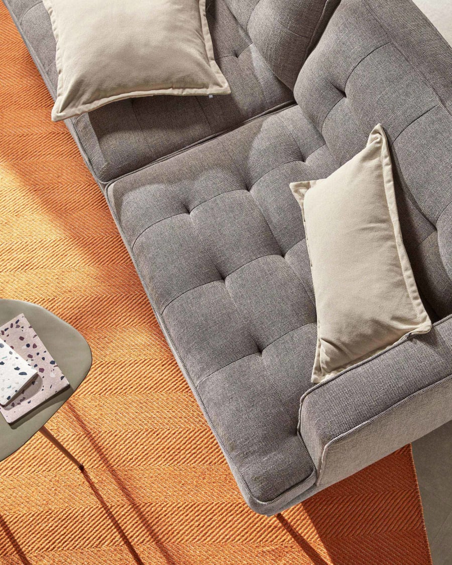 Tanya 2 seater sofa in grey, 183 cm