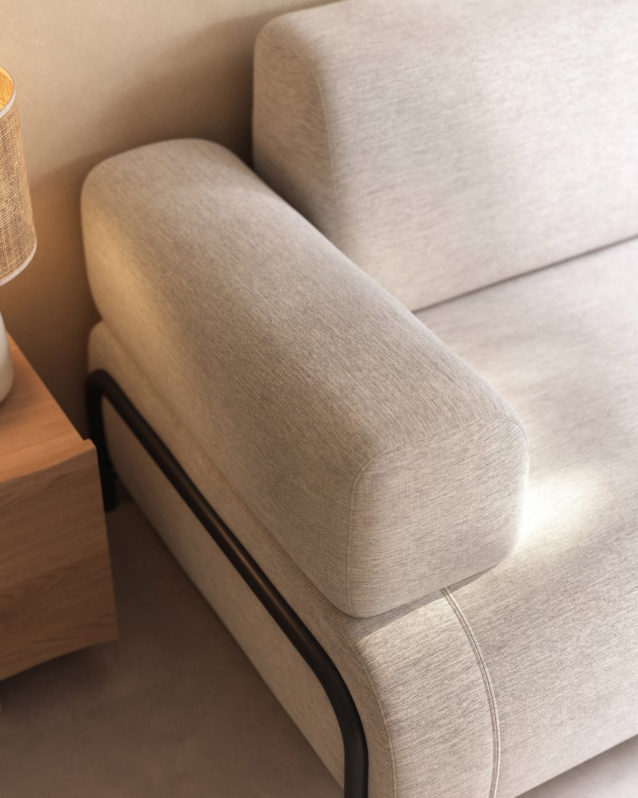 Compo 3 seater sofa in Beige-Grey, 232 cm