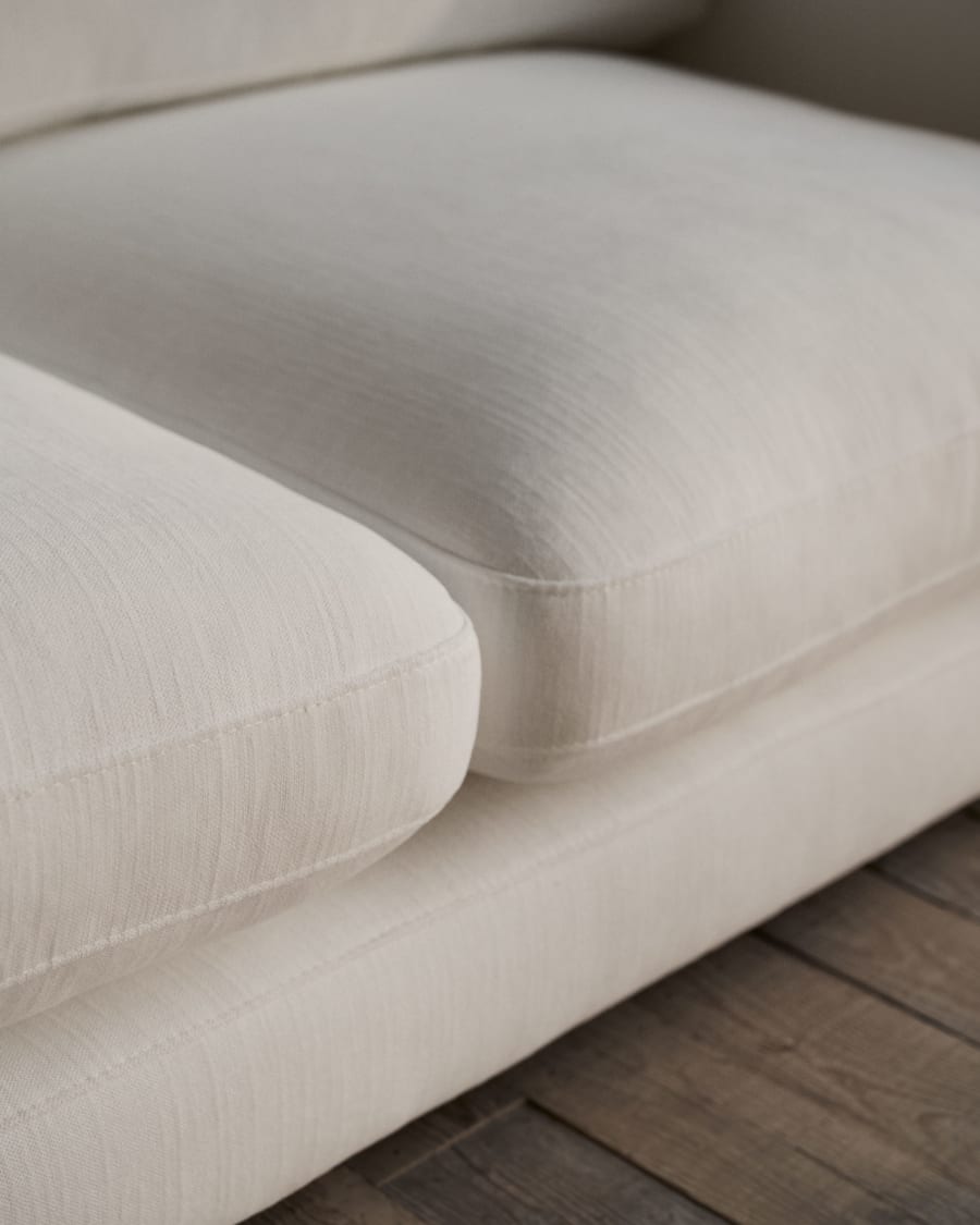 Gala 3 seater sofa in beige, 210 cm