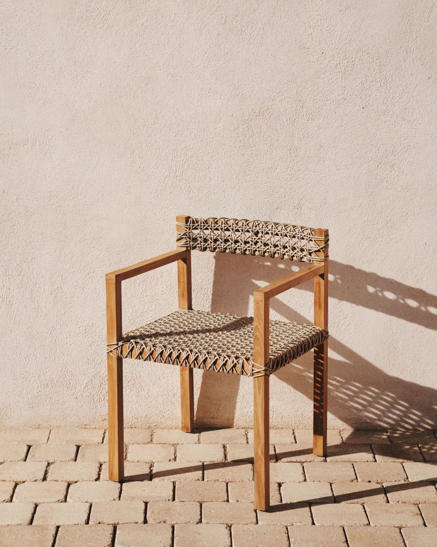 Chaise Giverola en bois de teck