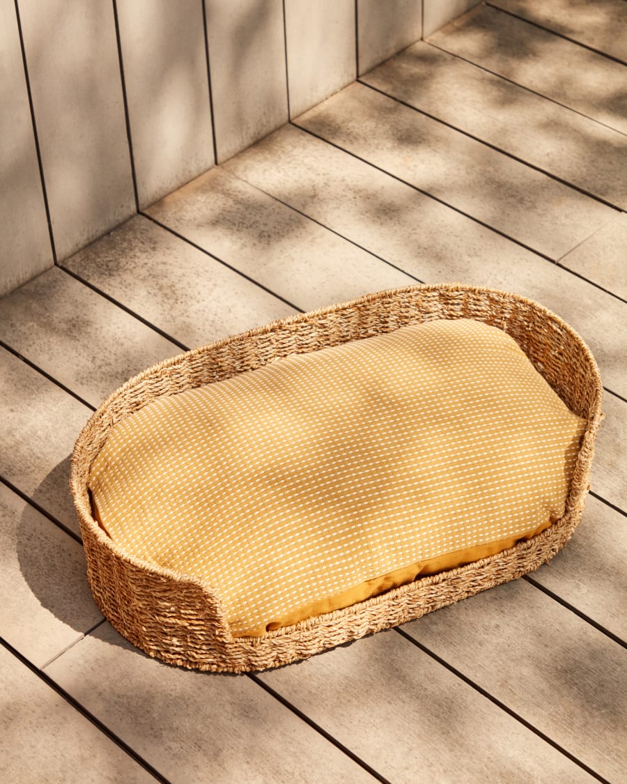 Fliicker bed for pets made from natural fibres Ø 60 x 35 cm