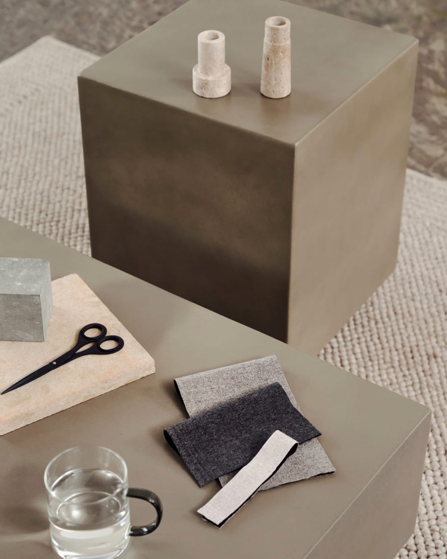 Rustella cement side table, 35 x 35 cm