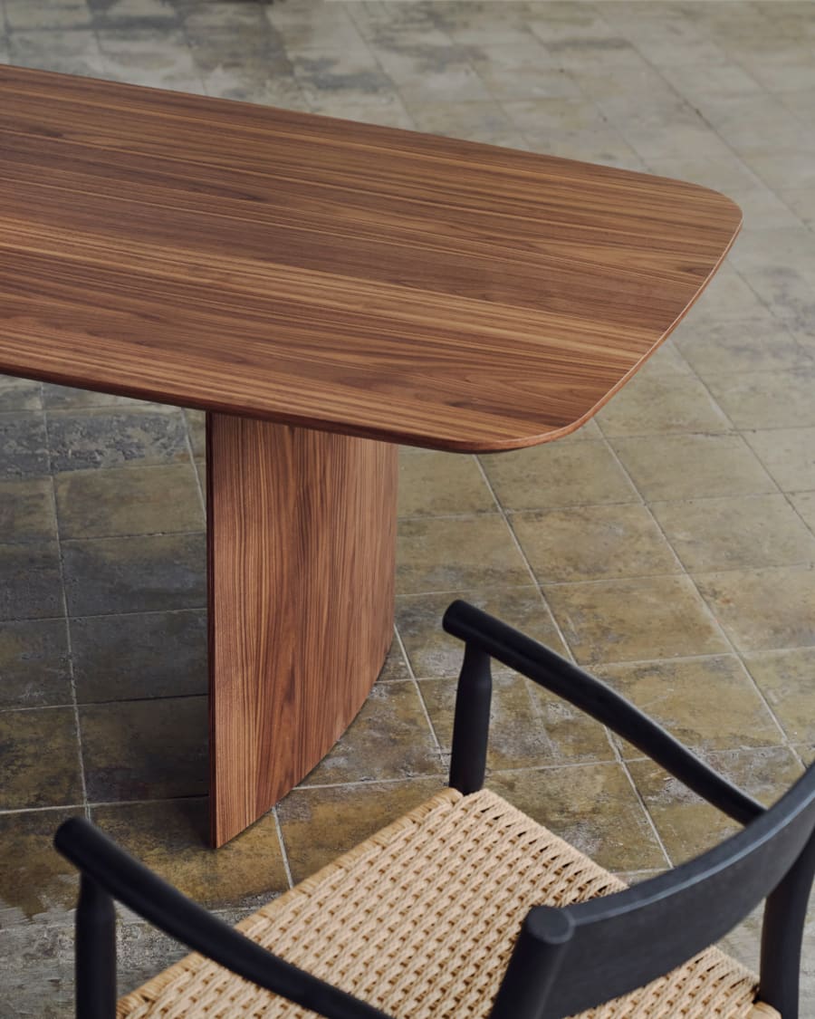 Litto table made from walnut veneer, 200 x 100 cm