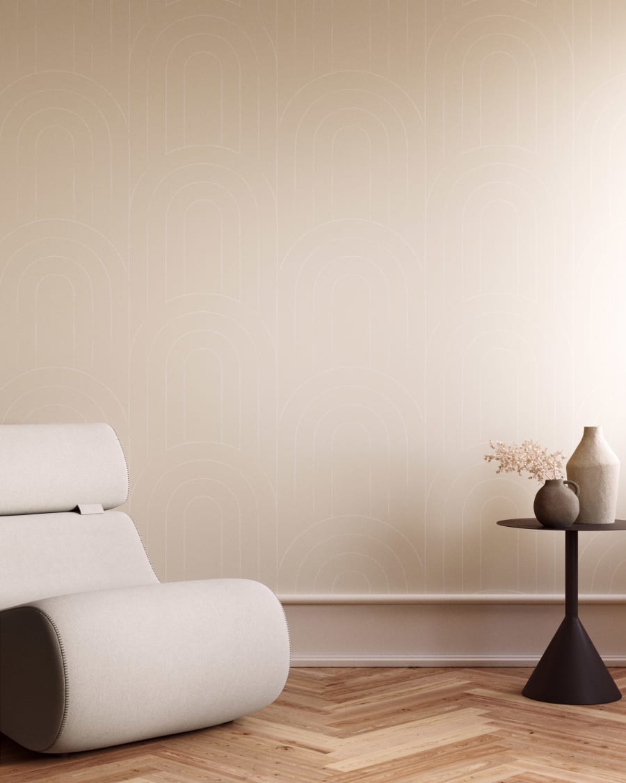 Arcadia wallpaper with grey arcs 10 x 0.53 m FSC MIX Credit