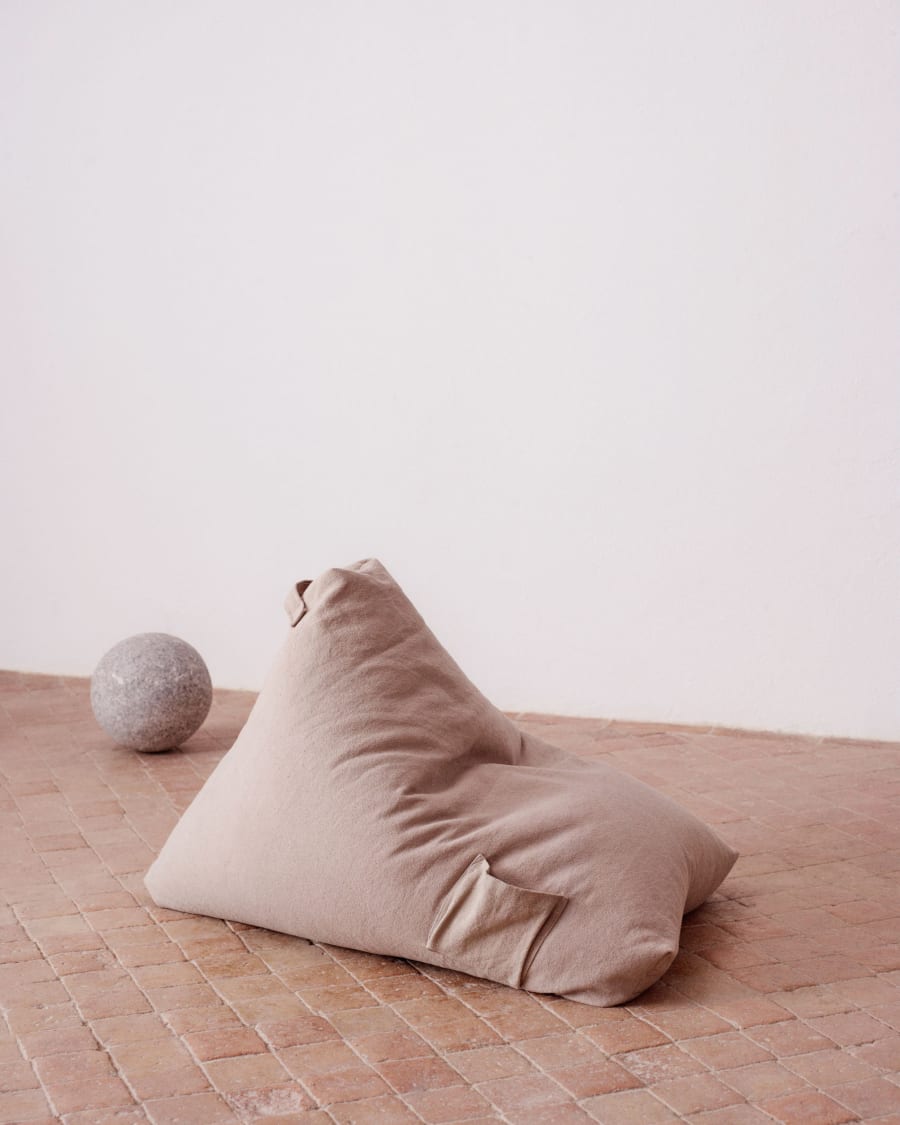 Pouf Calu 100% cotone beige