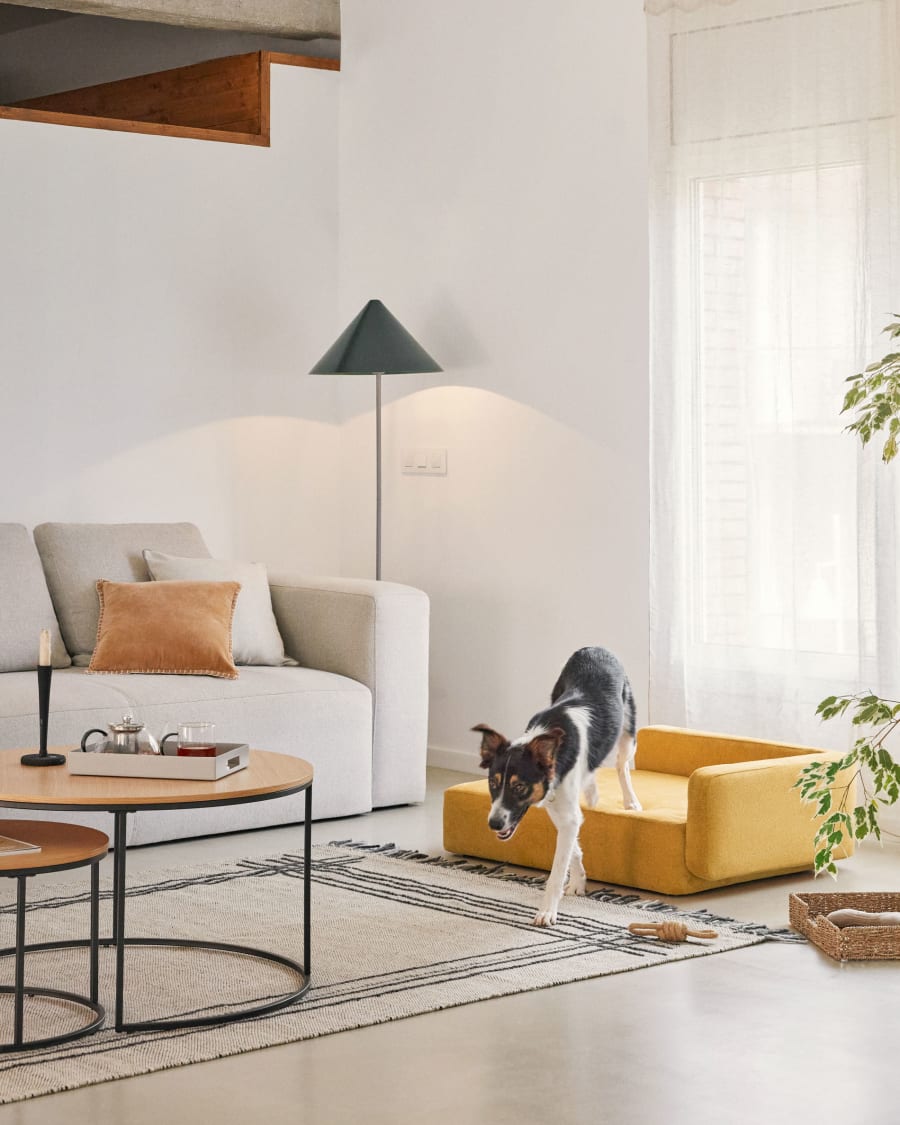 Bowie large bed for pets in mustard 73 x 98 cm