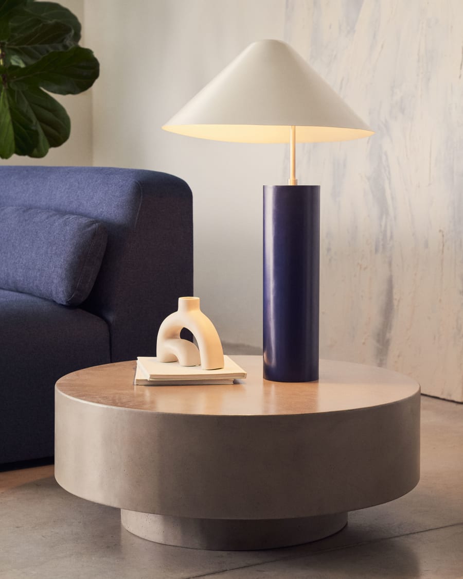 Llafranc ceramic vase in beige, 15 cm