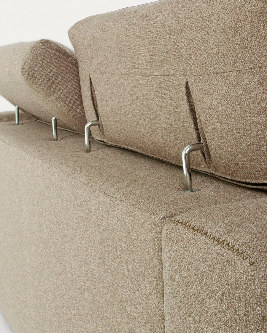 3θ καναπές Atlanta, 210 εκ, μπεζ