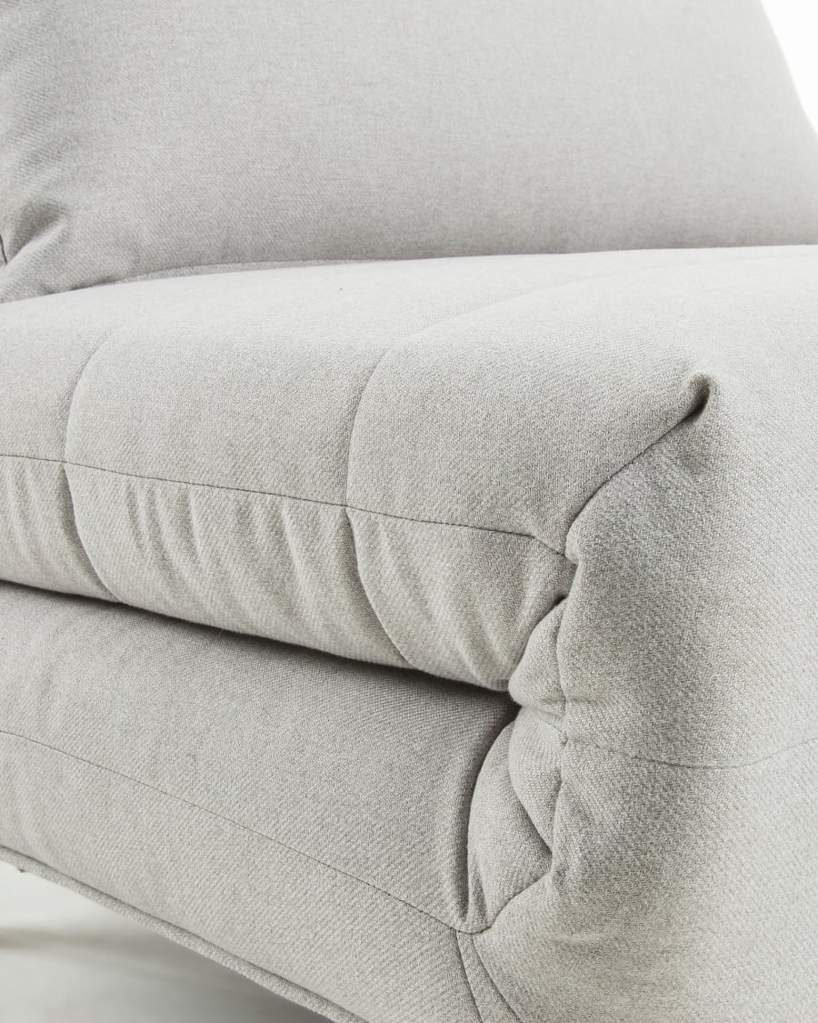 Susan sofa bed in light grey, 107 x 91 (192) cm