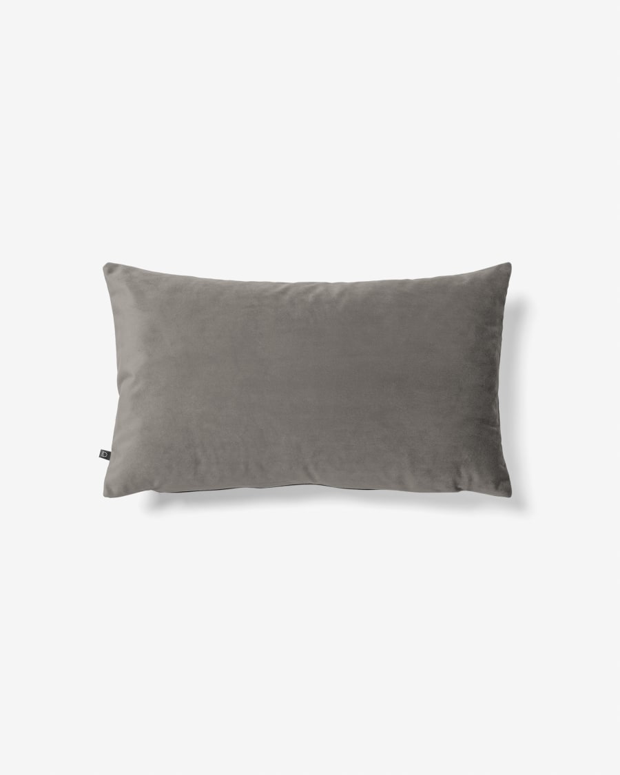 Lita cushion cover 30 x 50 cm grey velvet