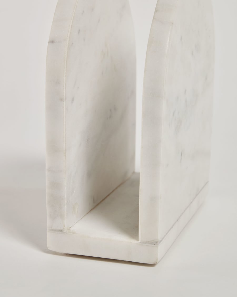 Cinderella white marble serviette holder