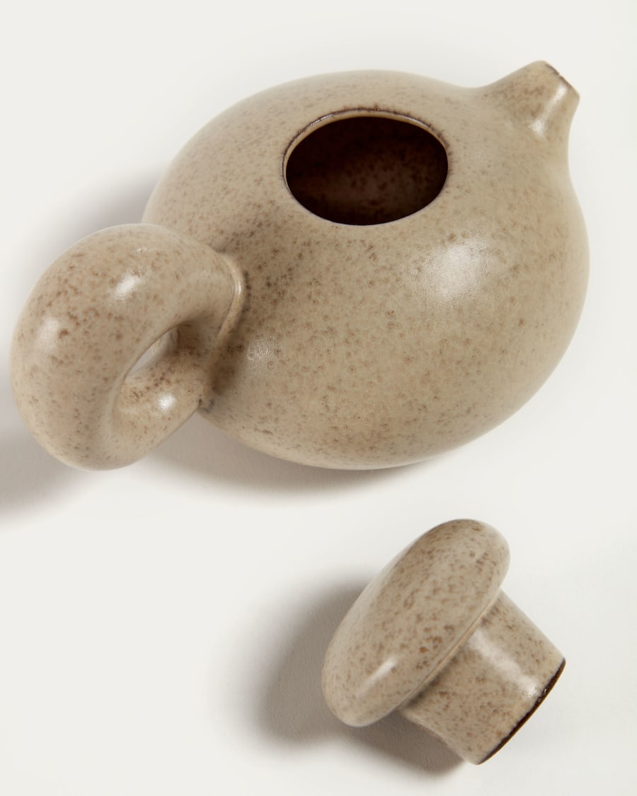 Tersilia tea set in brown ceramic