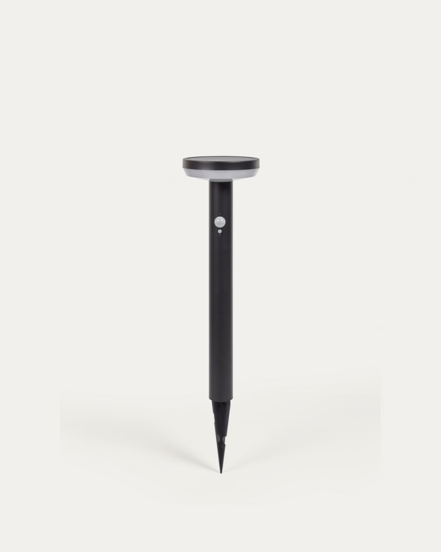 Ηλιακός φάρος Alima, ανοξείδωτο ατσάλι σε μαύρο φινίρισμα, 50 εκ