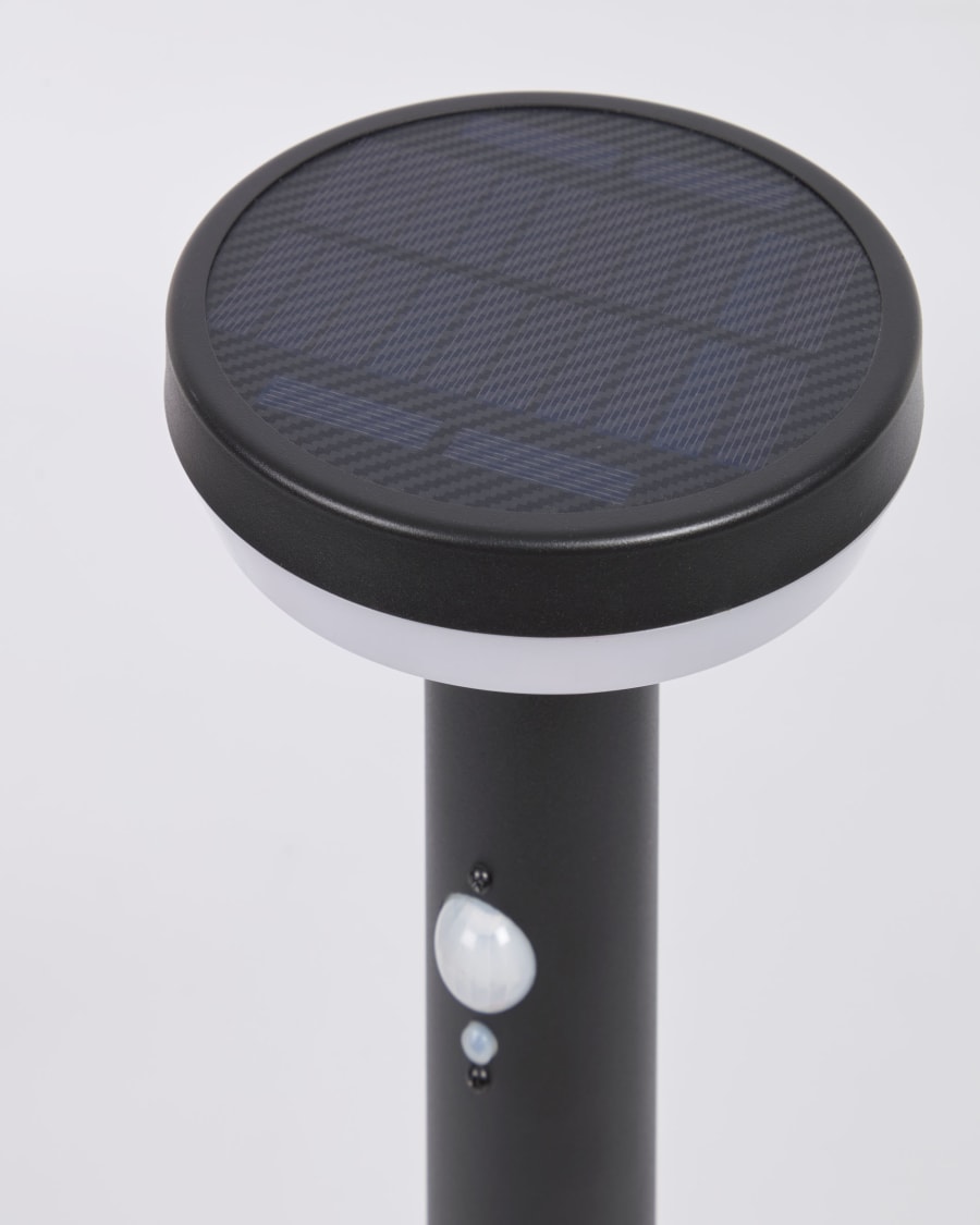 Ηλιακός φάρος Alima, ανοξείδωτο ατσάλι σε μαύρο φινίρισμα, 50 εκ