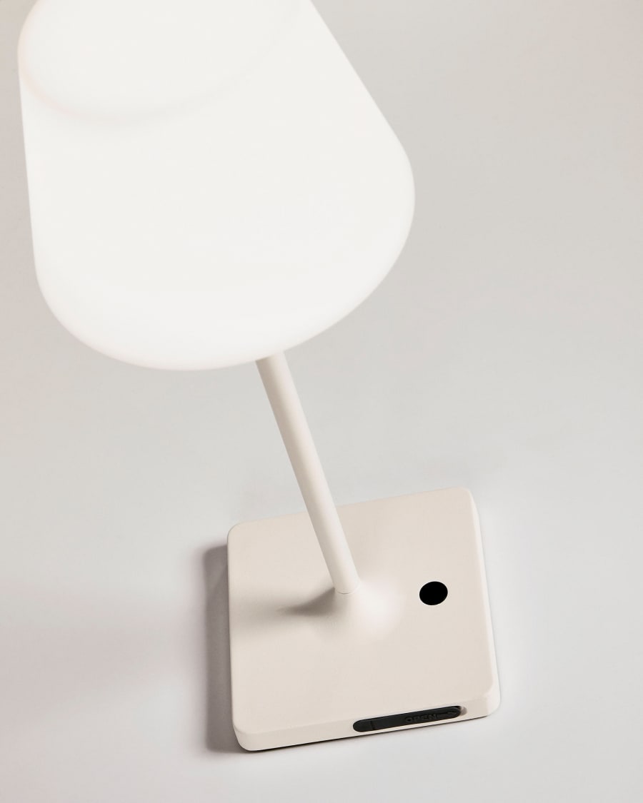 Outdoor Aluneytable lamp in white finish