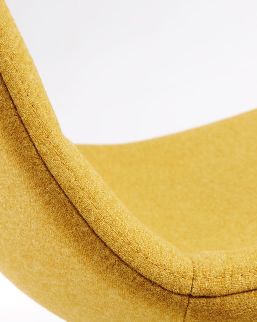 Mustard Nolite barstool height 75 cm