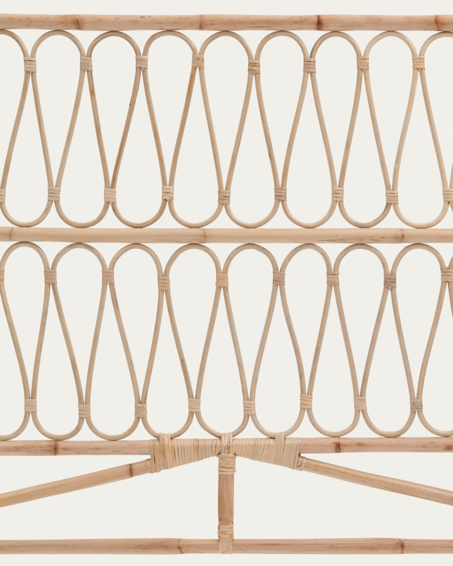 Caterina rattan headboard with a natural headboard, for 150 cm beds