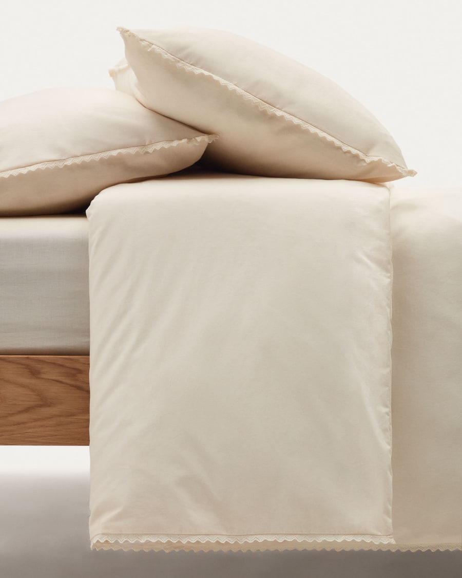 Ciurana 100% natural cotton fitted sheet, 135 x 200 cm