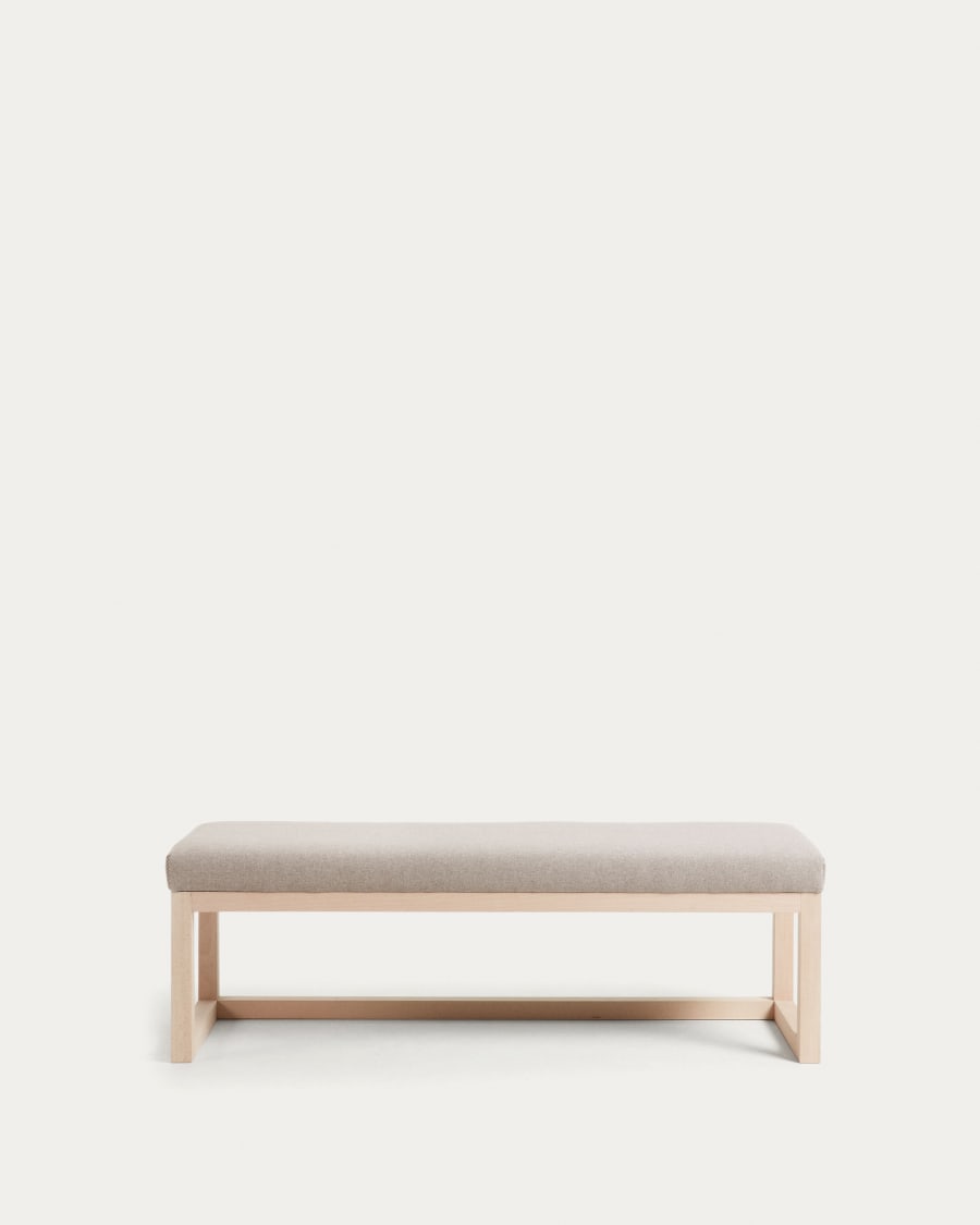 Beige Loya bench 128 cm