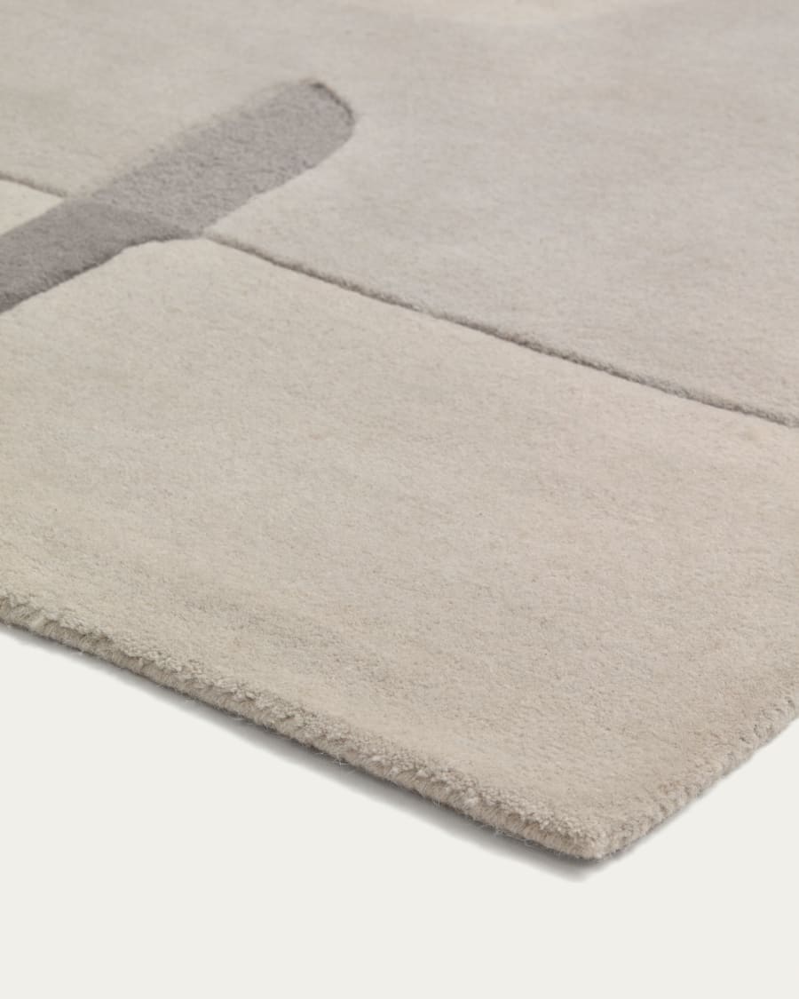 Belinda rug in multicolor wool, 160 x 230 cm