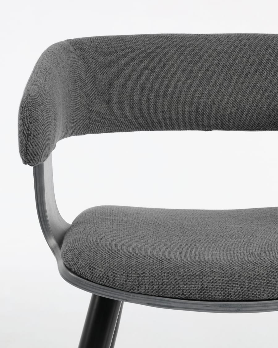 Dark grey German chair